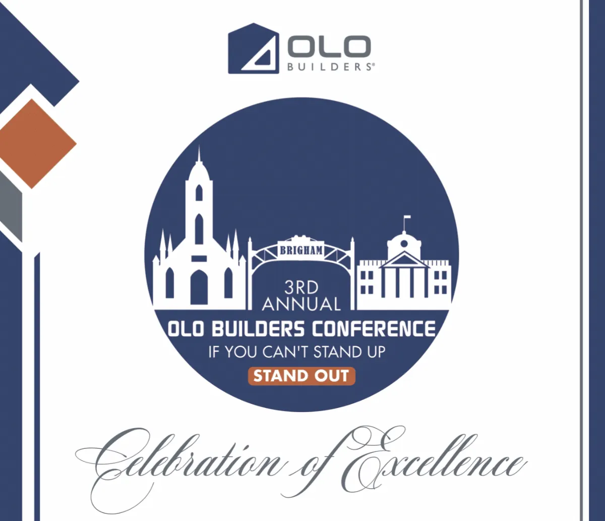 Celebration of Excellence event graphic for the OLO Builders Conference