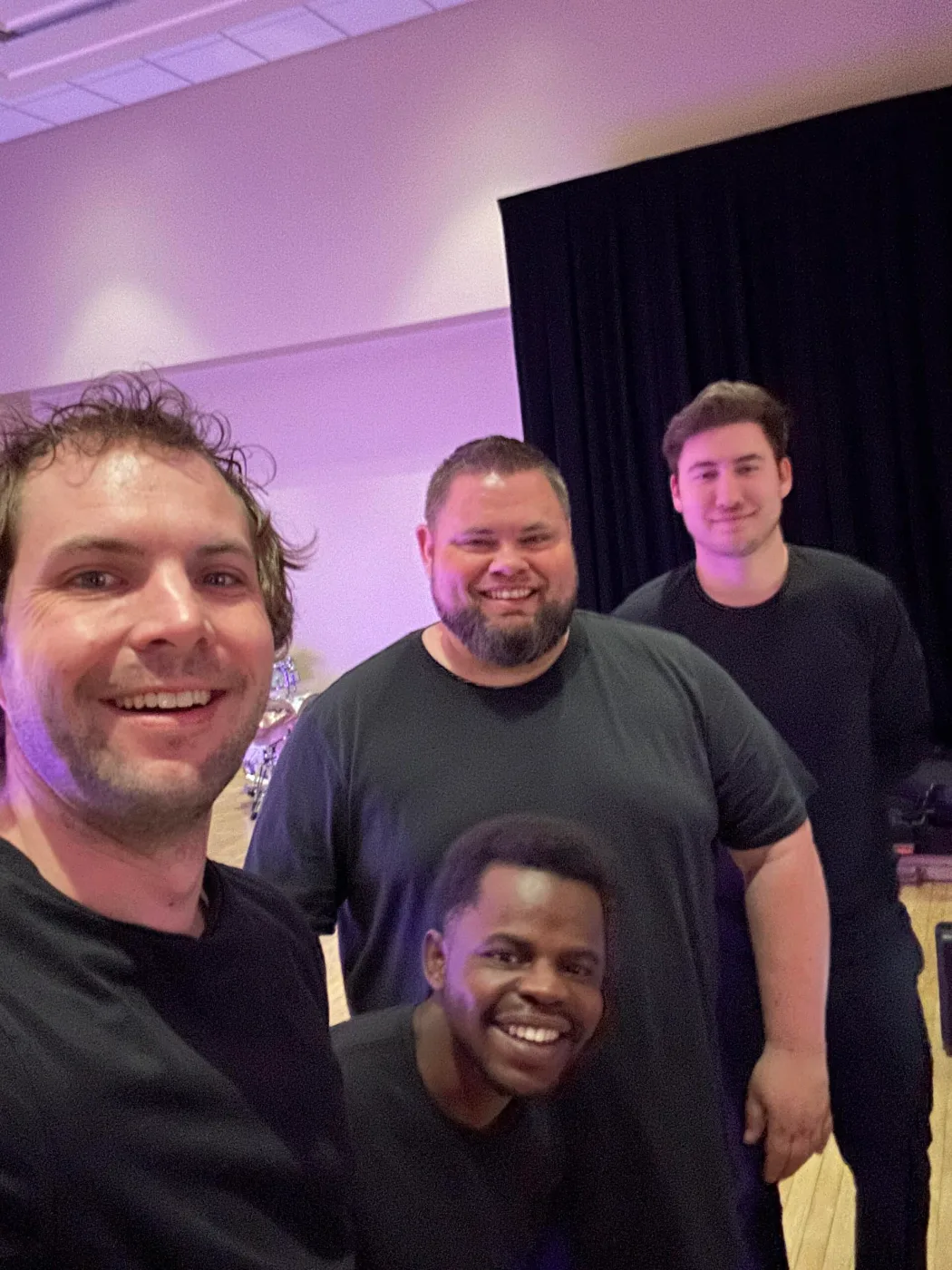 Four members of the Reeverb Entertainment crew at WeberChella