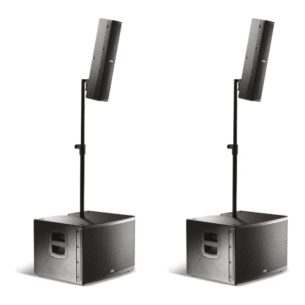 (Set of 2) FBT Vertus CS 1000 Compact Line Array Speaker with Subwoofer