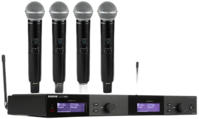 Shure SLX-D+ Quad Wireless with Dante