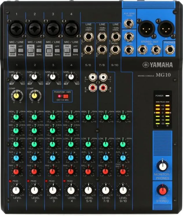 Yamaha MG10 10-Channel Mixer